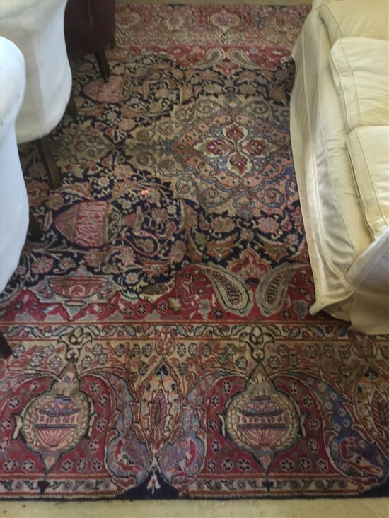 Kashmar red & blue close pattern carpet(-)